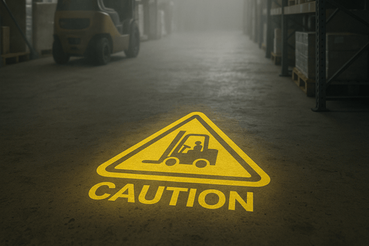 How Logo Projectors Improve Safety and Wayfinding in Industrial Spaces - SparkMyLogo