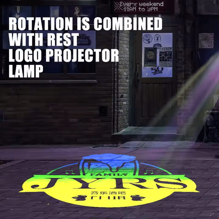 80w LED Gobo Projector RGB Color Change - SparkMyLogo