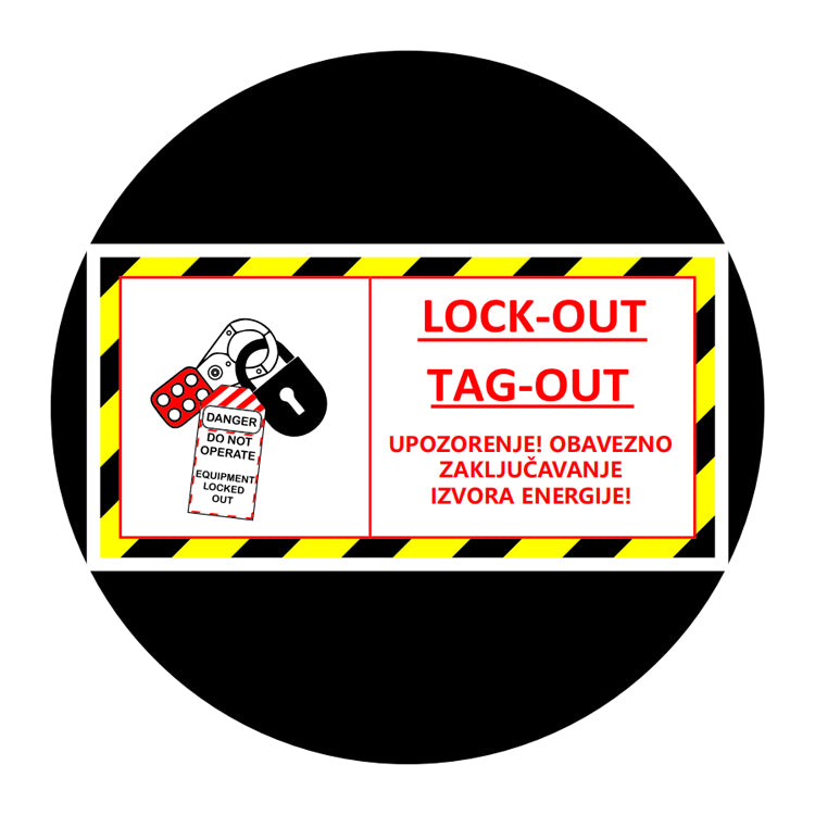 GB0046-3C LOCK-OUT Signage