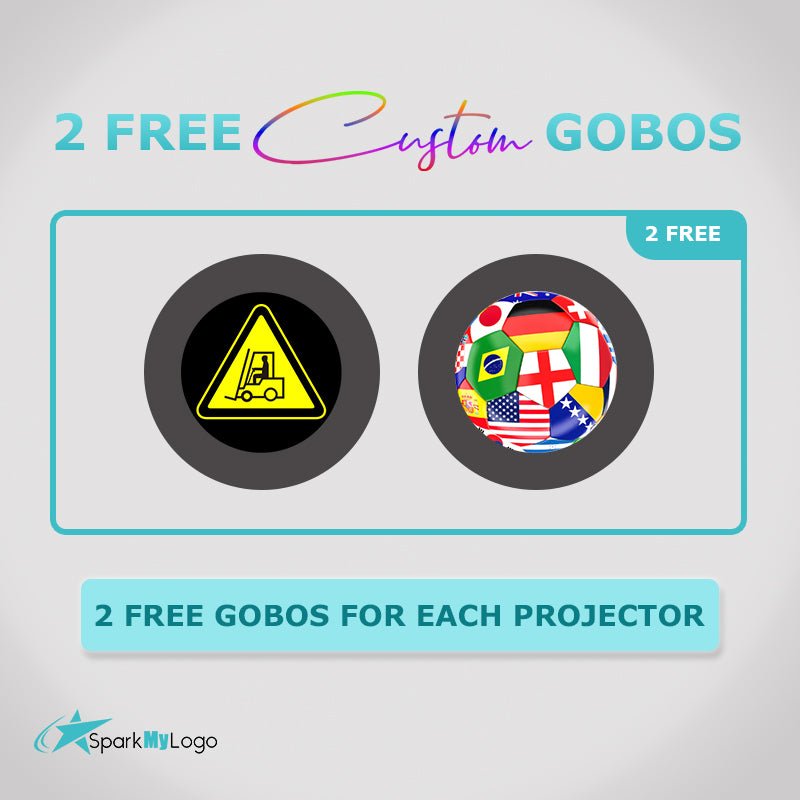 SPARK - 60S 60W LED Gobo Projector – Waterproof Logo Light for Outdoor/Indoor - SparkMyLogo