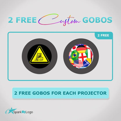 SPARK - 60S 60W LED Gobo Projector – Waterproof Logo Light for Outdoor/Indoor - SparkMyLogo